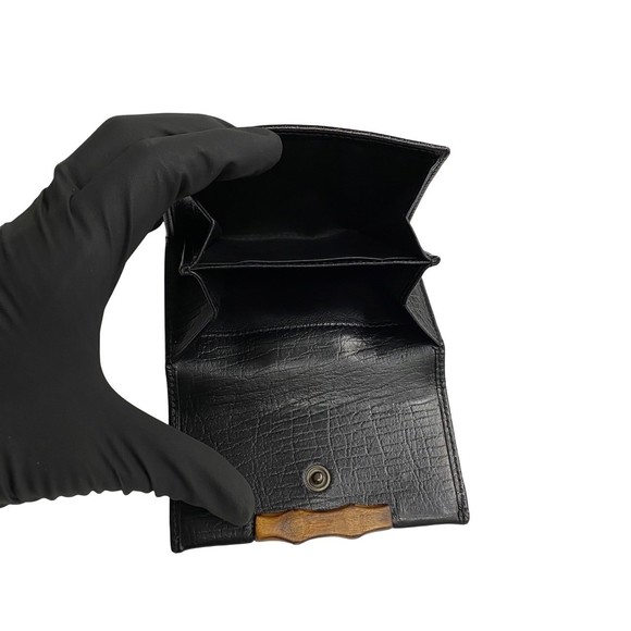 Gucci Bamboo GG Logo Wallet Black - Picture 8 of 10